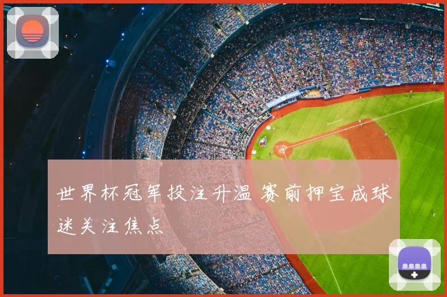 世界杯冠军投注升温 赛前押宝成球迷关注焦点