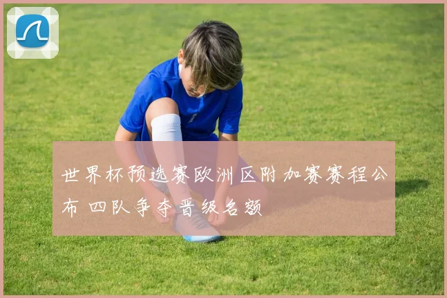 世界杯预选赛欧洲区附加赛赛程公布 四队争夺晋级名额